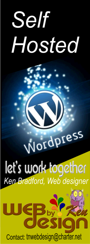 Self-hosted WordPress website design by Web Design by Ken.